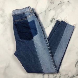 Pacsun two toned mom jeans